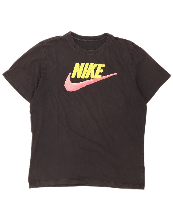 Nike Womens Graphic T-Shirt Top UK 14 Large Black