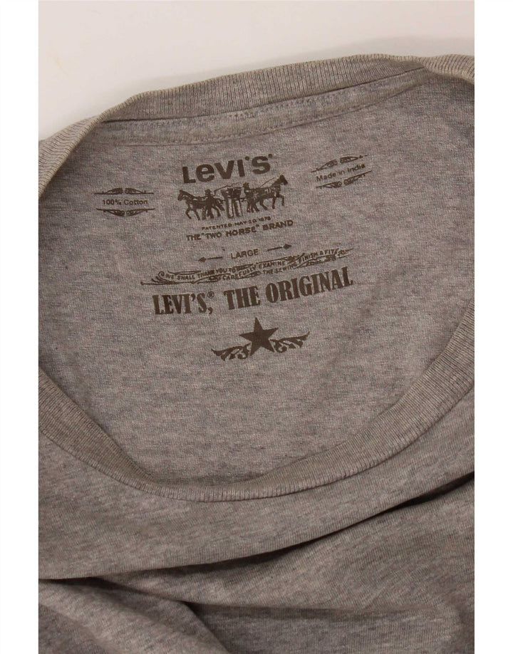 Levi's T-Shirt Homme Gris Large Coton