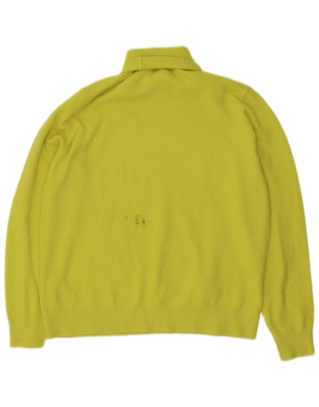 Marks & Spencer Mens Roll Neck Jumper Sweater Medium Green Polyester
