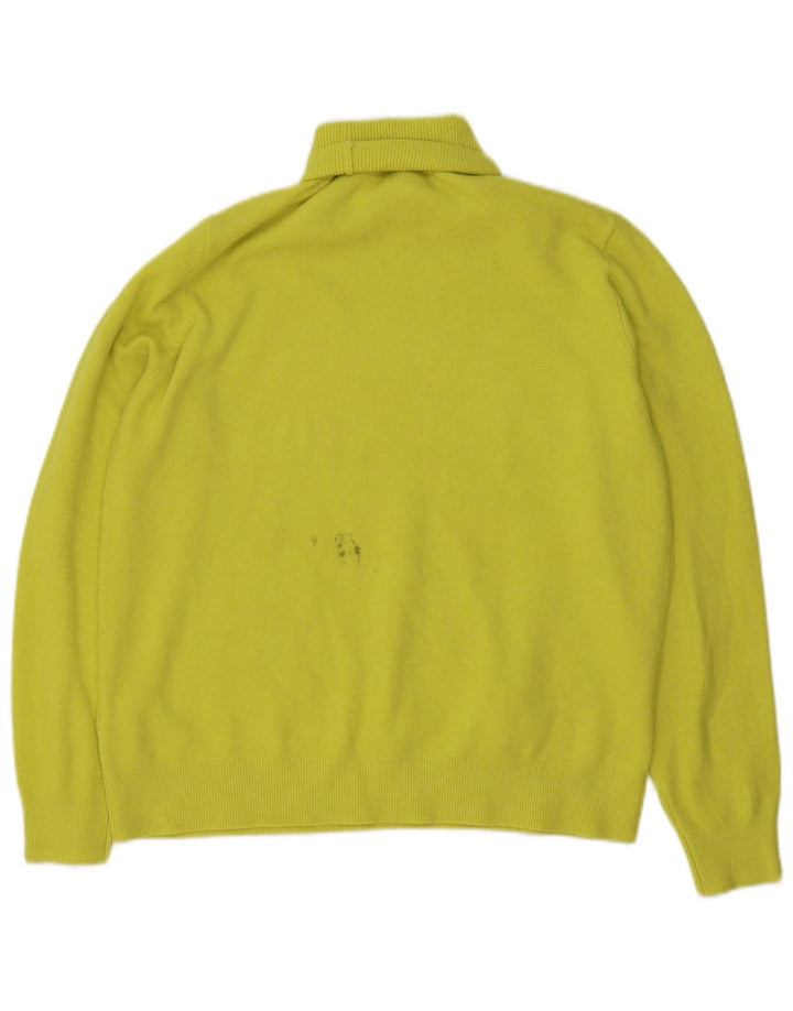Marks & Spencer Mens Roll Neck Jumper Sweater Medium Green Polyester