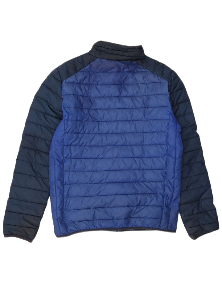 Ellesse Ανδρικό μπουφάν με επένδυση UK 38 Medium Blue Colorblock Πολυεστέρας