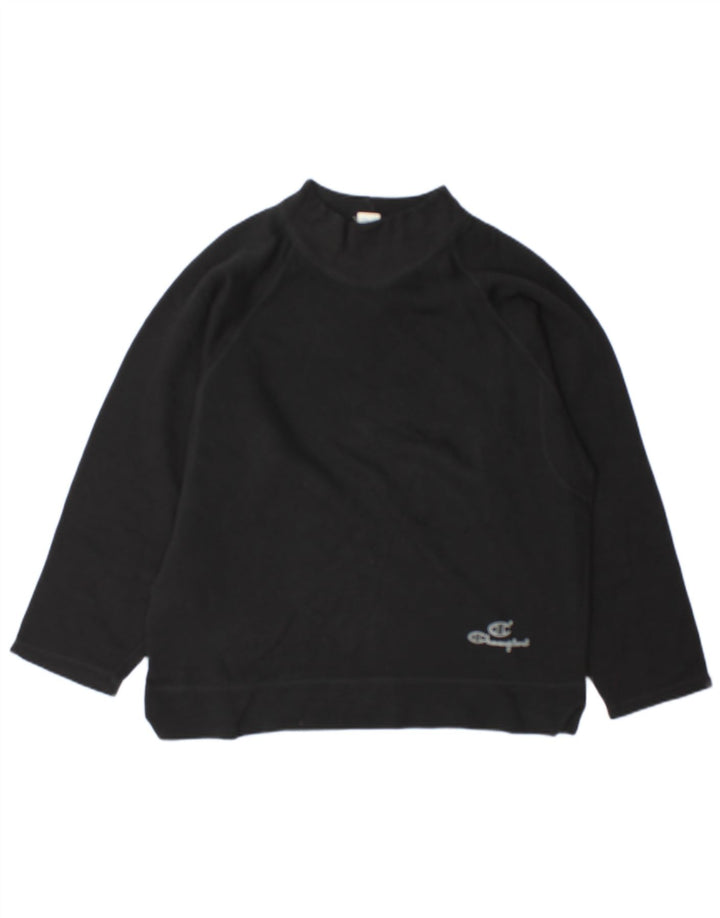 Champion Mens Sweatshirt Jumper Medium Black Cotton