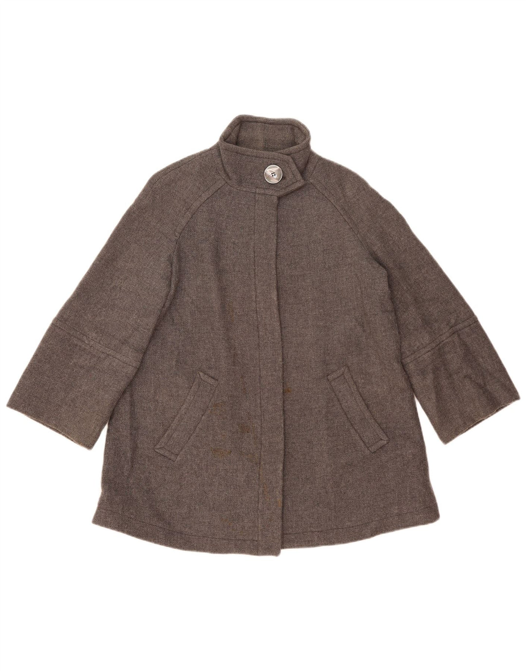 Pardesiu supradimensionat pentru femei Zara UK 10, lână gri mică