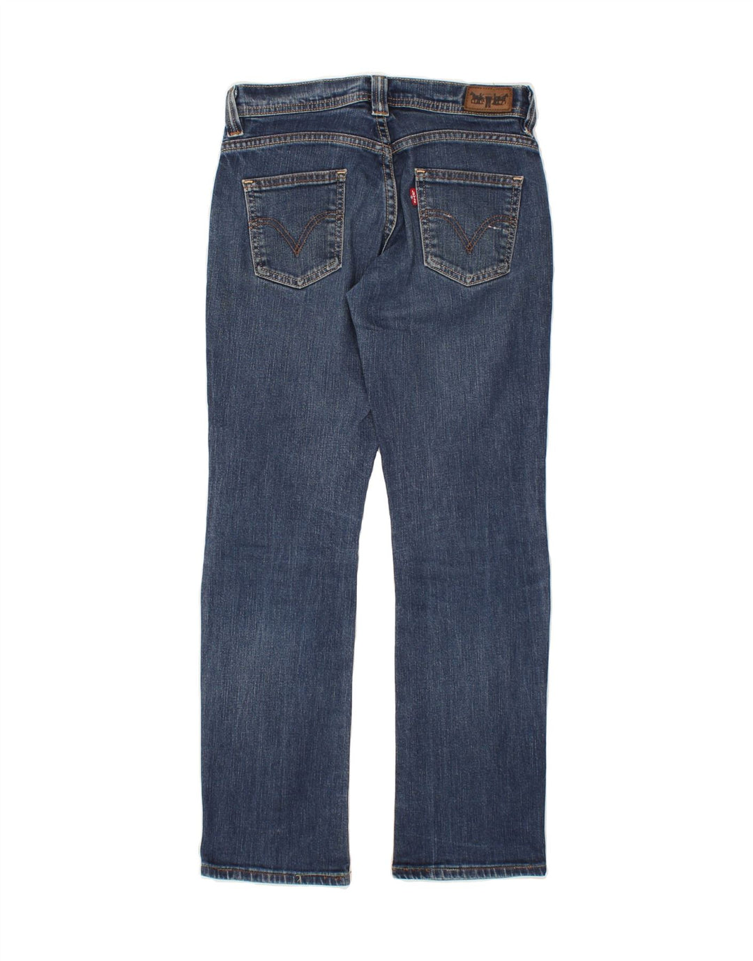 LEVI'S Womens Straight Jeans W28 L30 Blue Cotton Vintage Levi's and Second-Hand Levi's from Messina Hembry 