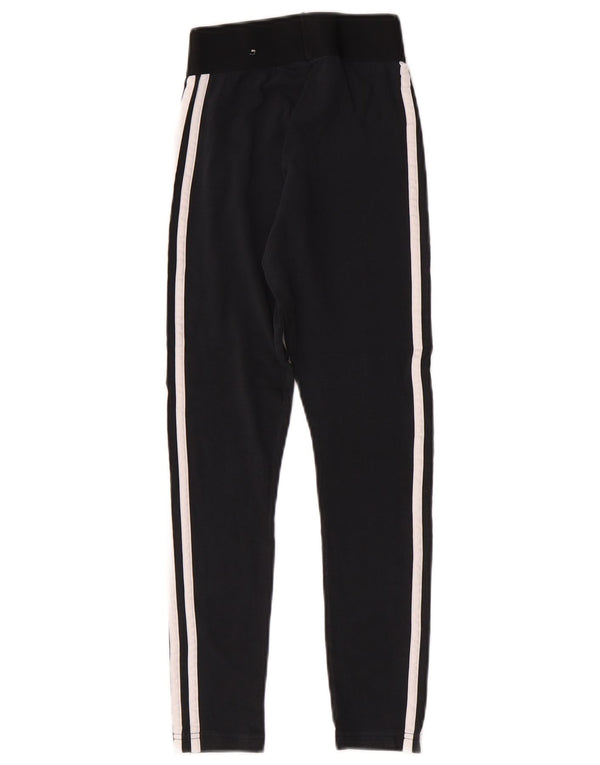 Leggings Adidas da donna UK 0/2 2XS Sport a strisce nere