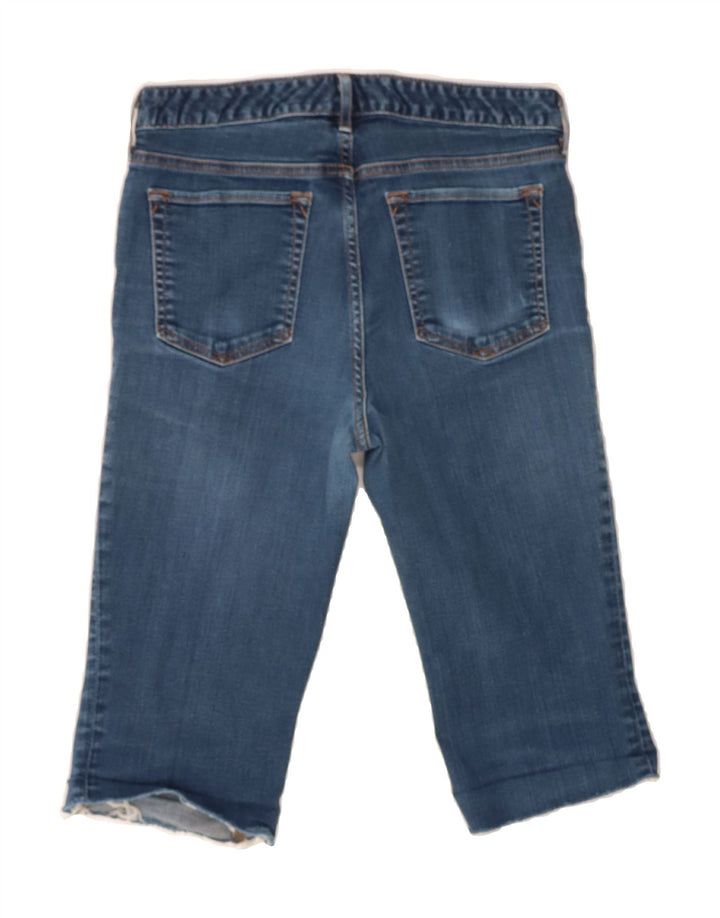 EDDIE BAUER Womens Slightly Curvy Denim Shorts US 8 Medium W30  Blue Vintage Eddie Bauer and Second-Hand Eddie Bauer from Messina Hembry 