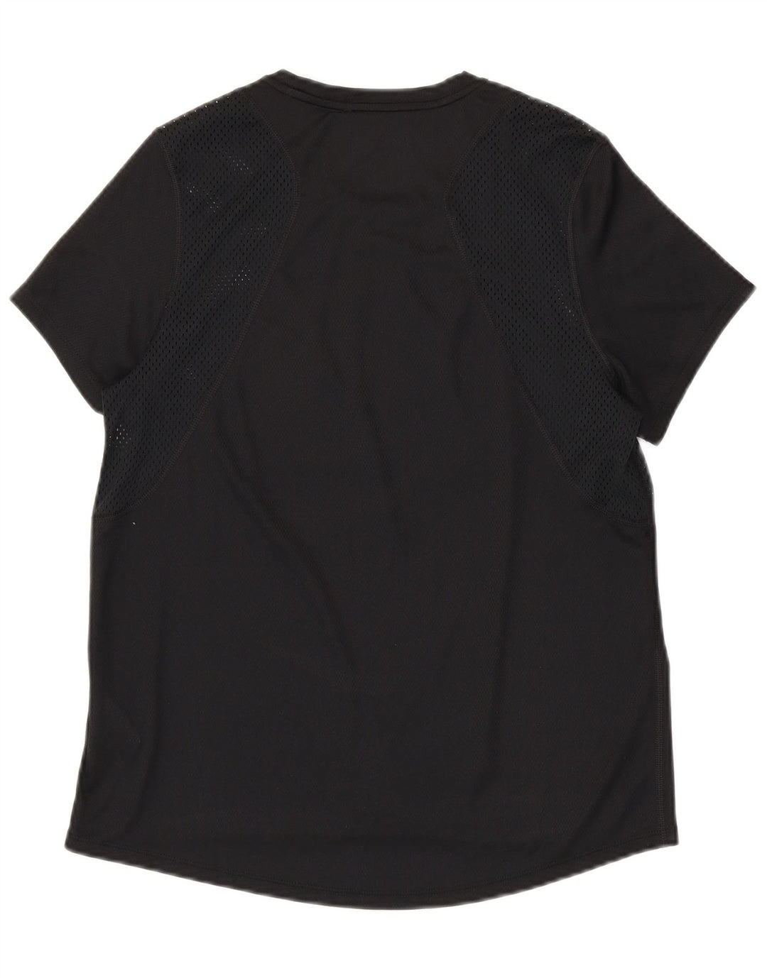 T-shirt NIKE Dri Fit da donna Top UK 14 Medium Nero Poliestere