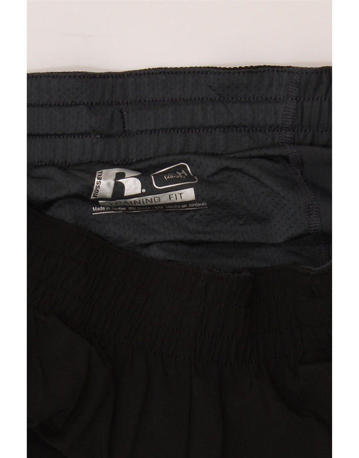 RUSSELL ATHLETIC Mens Training Sport Shorts Small  Black Polyester Vintage Russell Athletic and Second-Hand Russell Athletic from Messina Hembry 