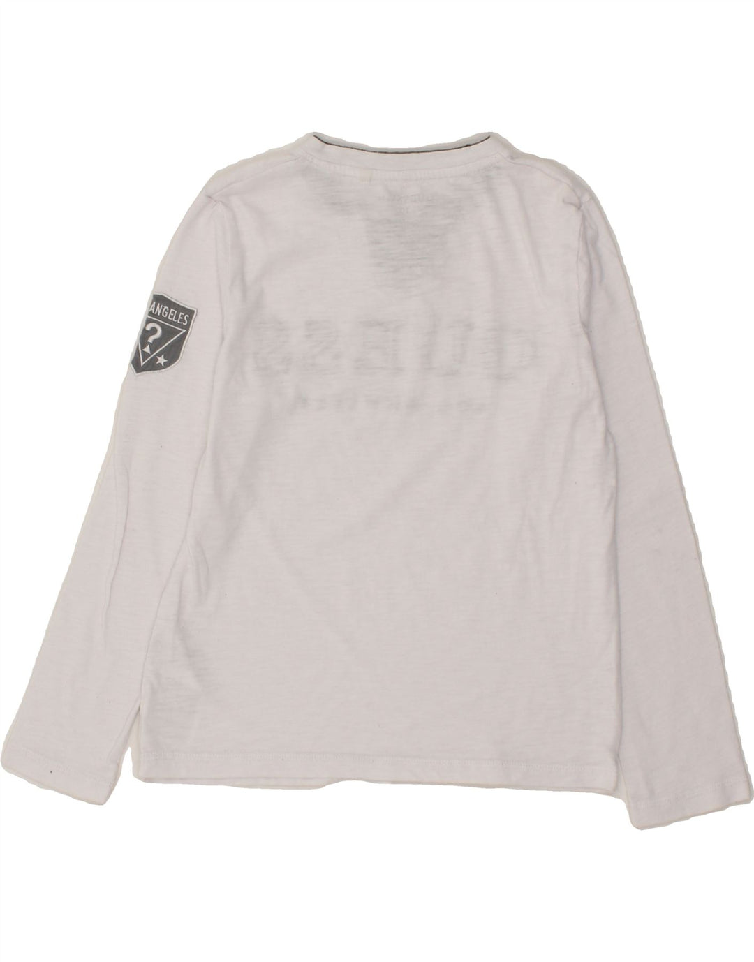 GUESS Boys Graphic Top Long Sleeve 9-10 Years White Cotton Vintage Guess and Second-Hand Guess from Messina Hembry 