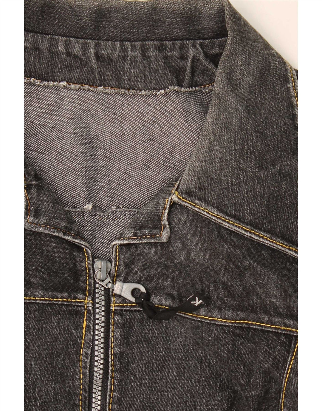 Chaqueta vaquera vintage para mujer UK 44 Gris medio