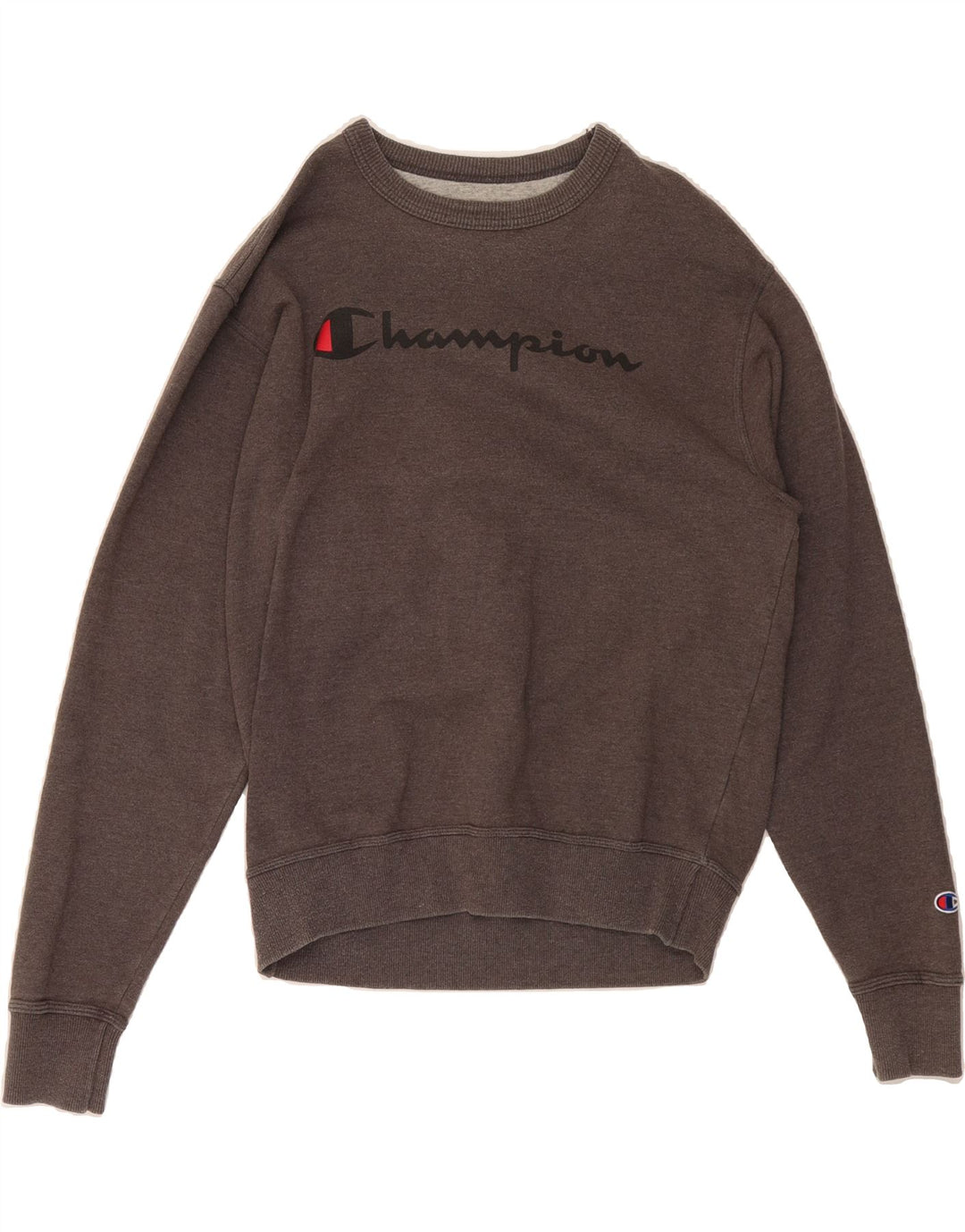 CHAMPION Mens Graphic Sweatshirt Jumper Medium Brown Cotton Vintage Champion and Second-Hand Champion from Messina Hembry 