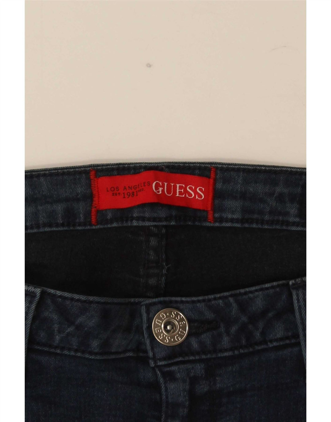Guess Womens Straight Jeans W32 L32 Blue