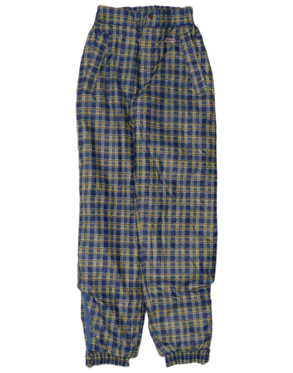 Vintage kvinders højtaljede vindjakkebukser IT 44 Medium W26 L32 Navy Bl