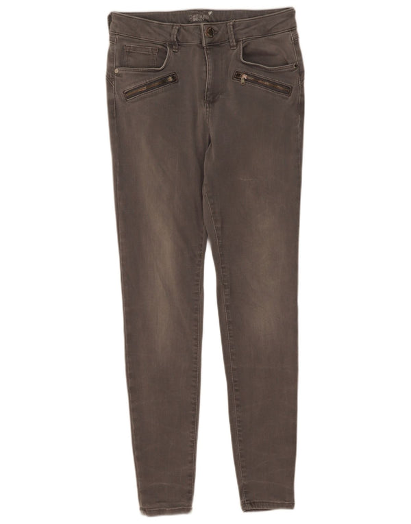 Marks & Spencer Womens Skinny Jeans UK 12 Medium W28 L30 Grey Cotton