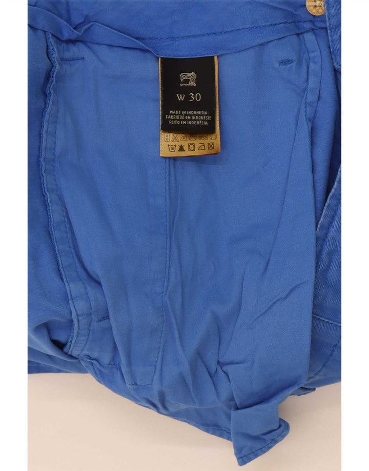Scotch & Soda Mens Chino Shorts W30 Medium Blue Cotton