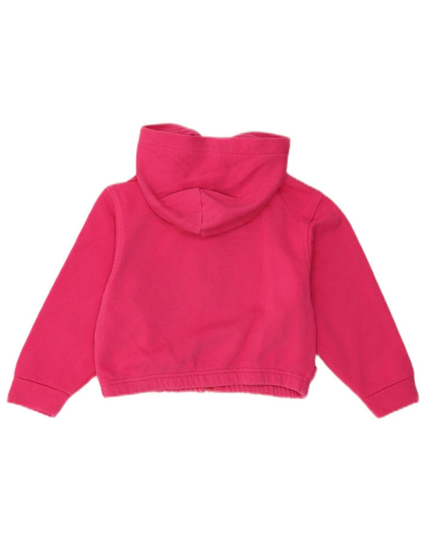 Diadora hættetrøje med lynlås til piger 3-4 år XS Pink bomuld