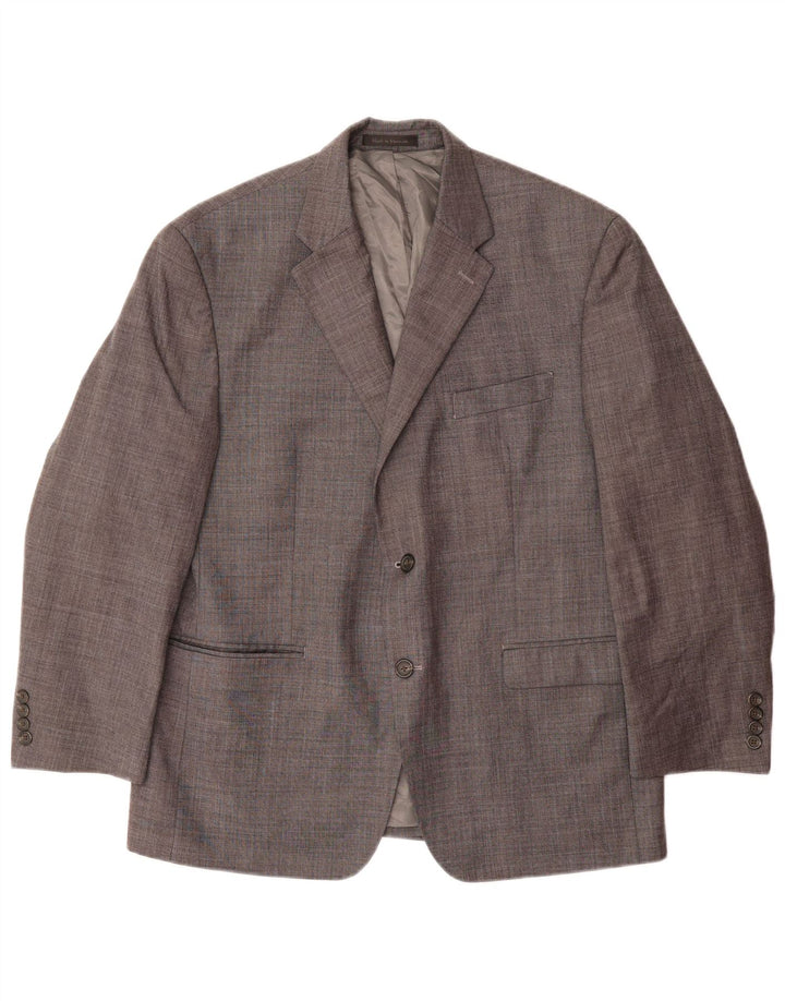 CHAPS Mens 2 Button Blazer Jacket UK 42 XL Grey Wool