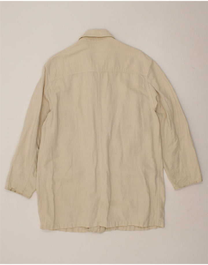 NEW PENNY Womens Utility Jacket UK 12 Medium Off White Vintage New Penny and Second-Hand New Penny from Messina Hembry 