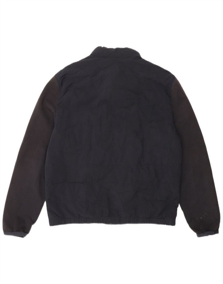 Zara Herren Wattierte Jacke UK 40 Large Marineblau