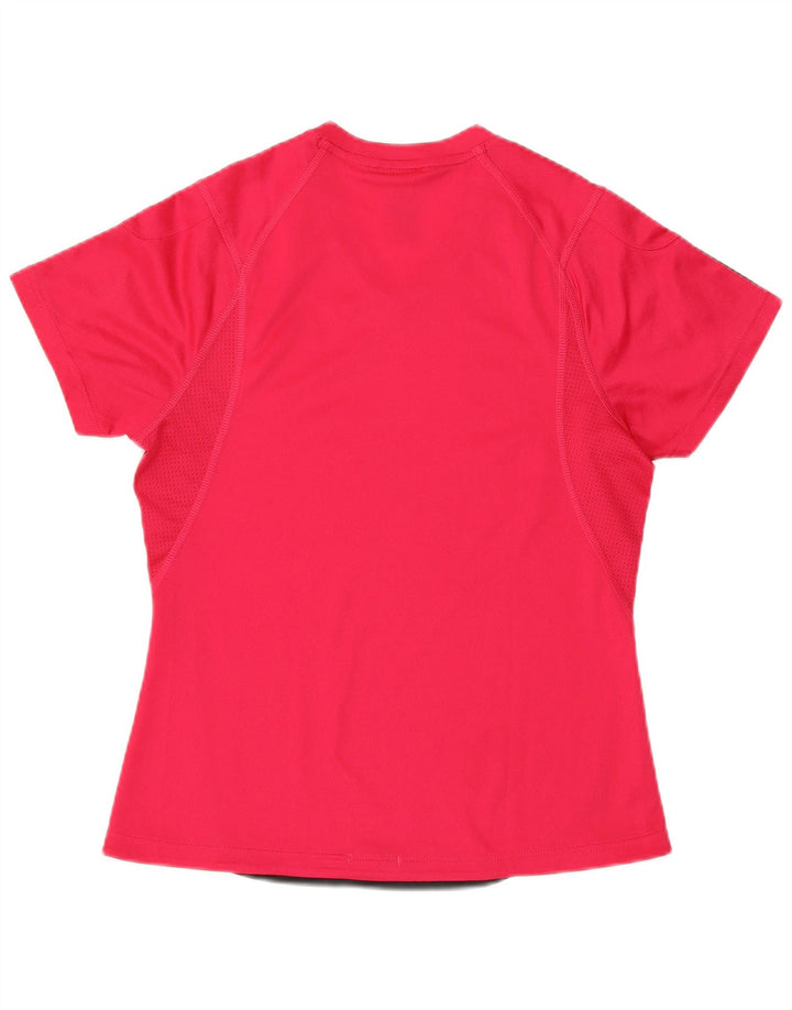 ADIDAS Womens Climacool T-Shirt Top UK 12 Medium  Pink Polyester