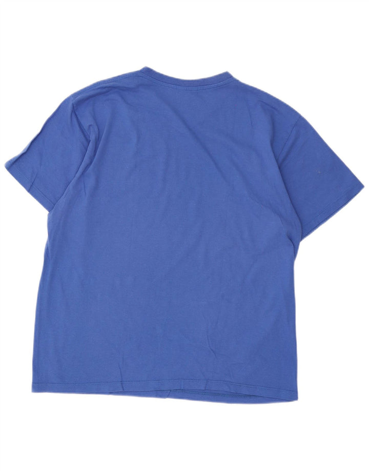 Champion Mens T-Shirt Top Large Blue Cotton