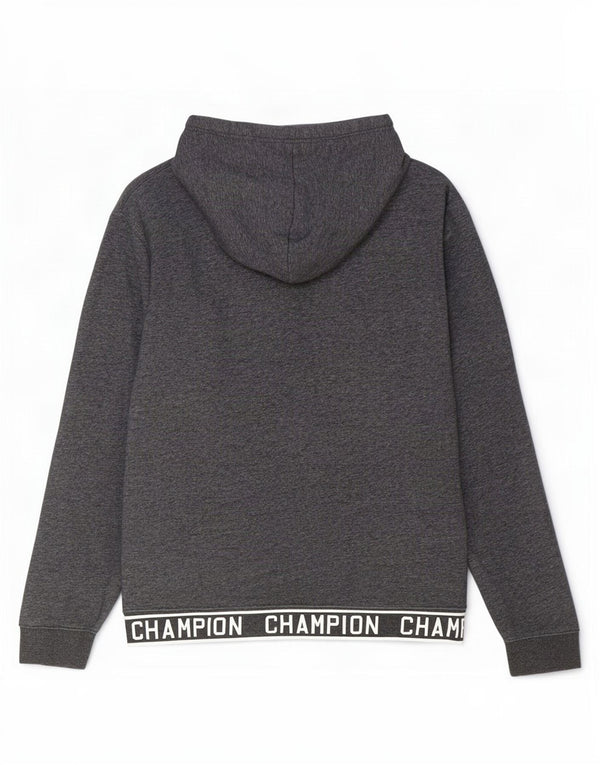 Felpa con cappuccio grafica da uomo Champion XL in cotone grigio