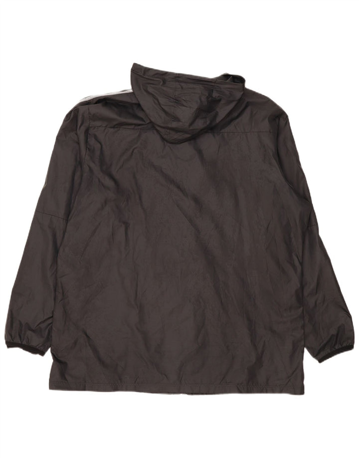 Nike Mens Hooded Rain Jacket UK 44 2XL Black Polyester