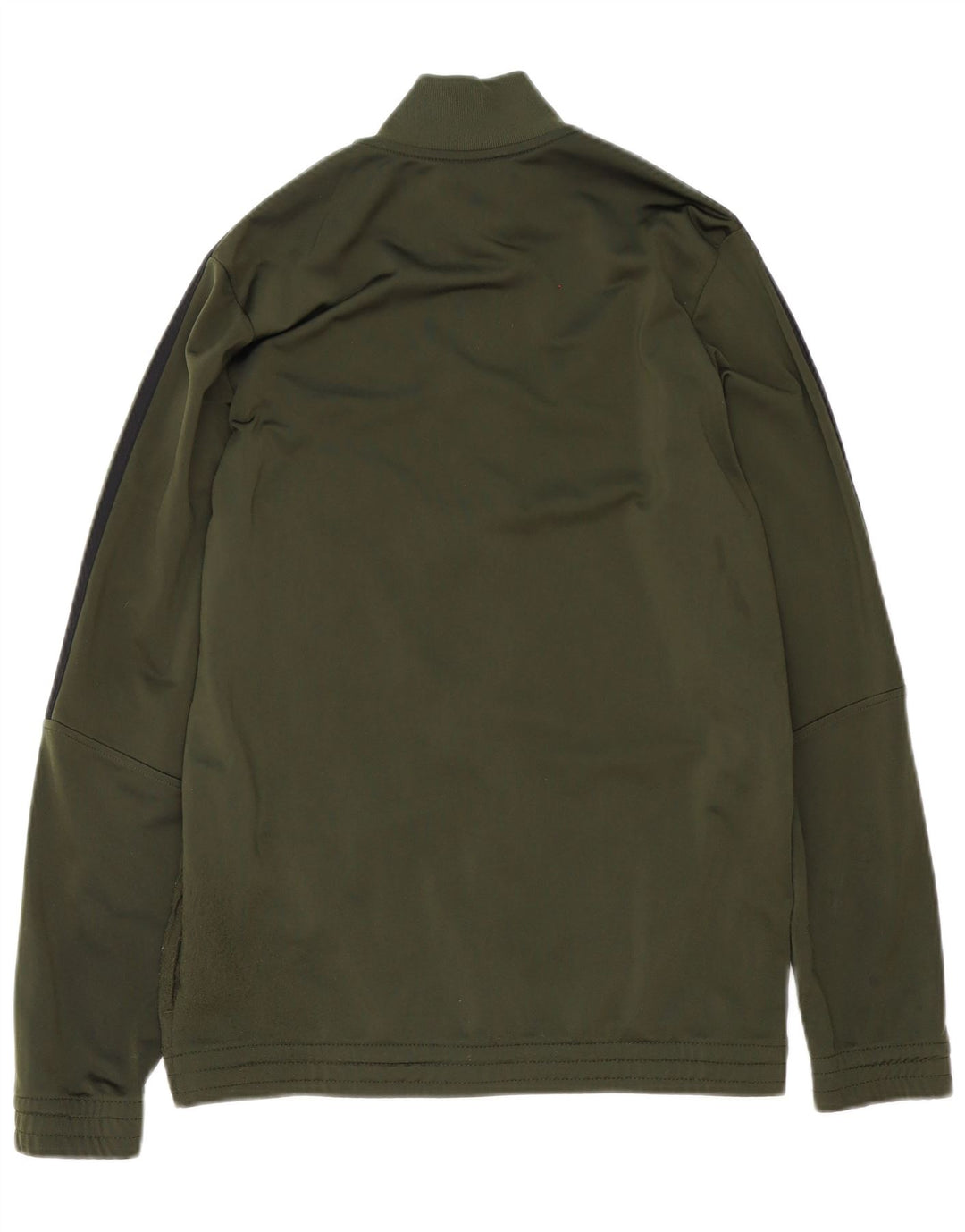 Adidas Boys Tracksuit Top Jacket 15-16 Years Green Polyester