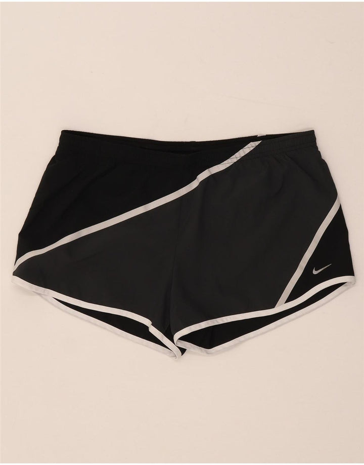 Nike Womens Dri Fit Sport Shorts UK 14 Medium  Black Polyester