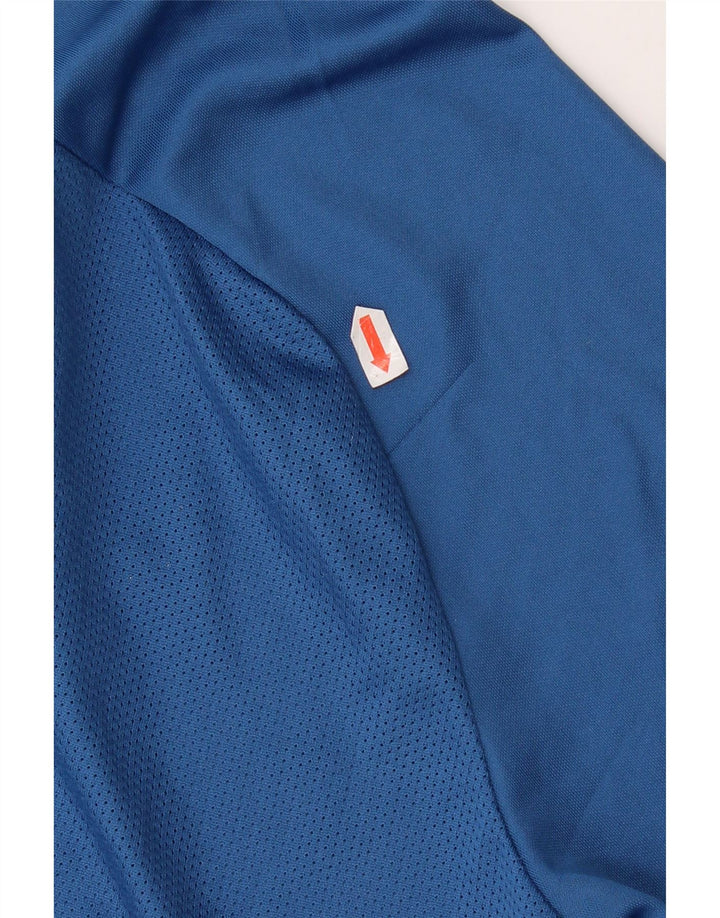 Nike Mens Dri Fit T-Shirt Top Medium Blue Polyester