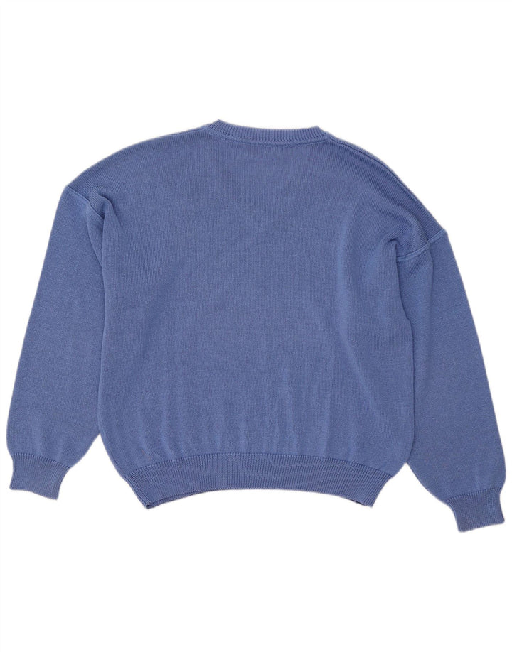 Bleyle Mens Relaxed Fit V-Neck Jumper Sweater Small Blue