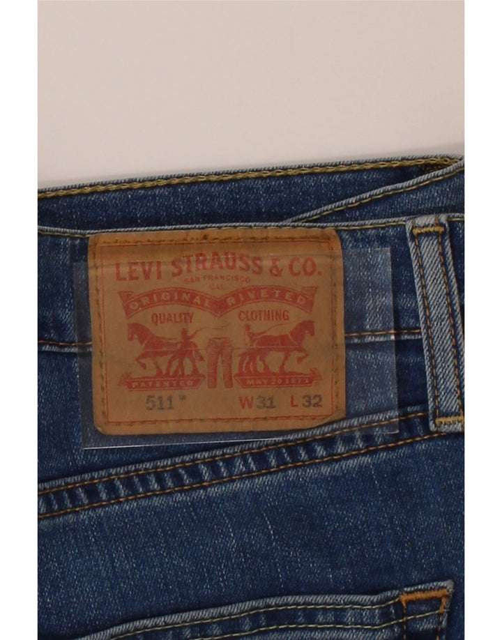 LEVI'S Mens 511 Slim Jeans W31 L32 Blue Cotton Vintage Levi's and Second-Hand Levi's from Messina Hembry 
