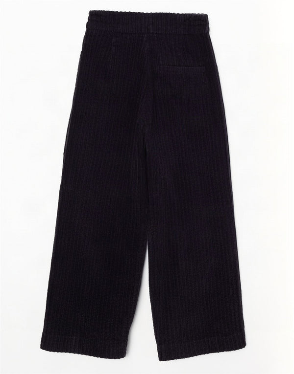 Marks & Spencer kvinders brede ben fløjlsbukser UK 6 XS W24 L22 Marineblå