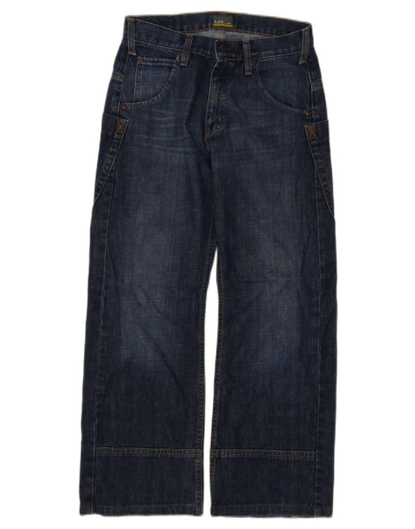 Lee Boys Spencer Jeans de pierna ancha 11-12 años W28 L27 Algodón azul marino