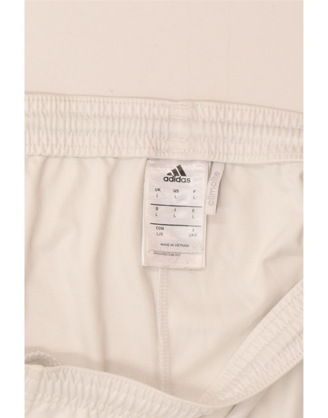 Adidas Hommes Climalite Sport Shorts Grand Blanc Polyester