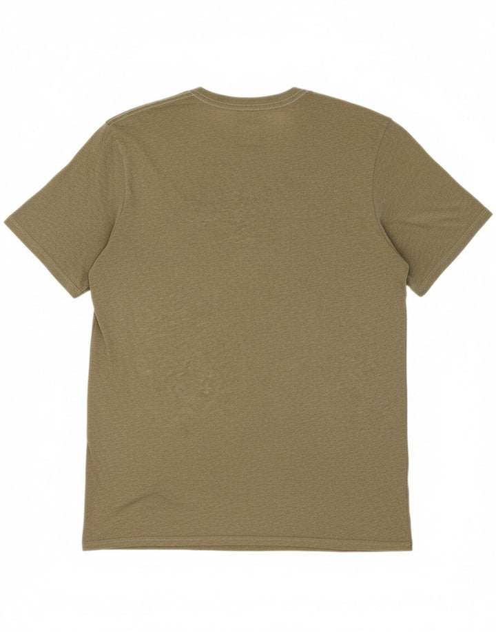 PUMA Mens Graphic T-Shirt Top Large Khaki Vintage Puma and Second-Hand Puma from Messina Hembry 