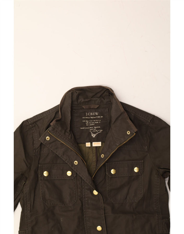J. CREW Womens Oversized Utility Jacket UK 6 XS Brown Cotton Vintage J. Crew and Second-Hand J. Crew from Messina Hembry 