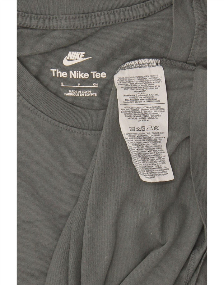 NIKE Mens T-Shirt Top Small Grey Cotton