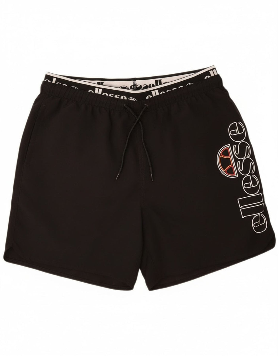 Ellesse Herre Grafiske Badeshorts Large Sort Polyester
