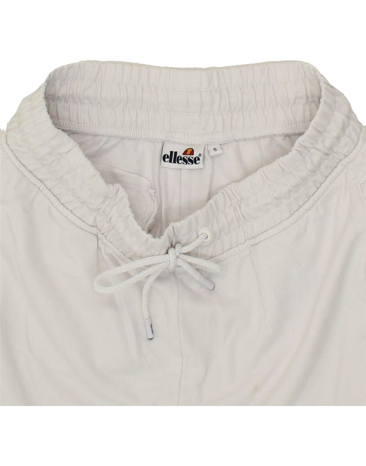 ELLESSE Mens Sport Shorts Small White Cotton Vintage Ellesse and Second-Hand Ellesse from Messina Hembry 