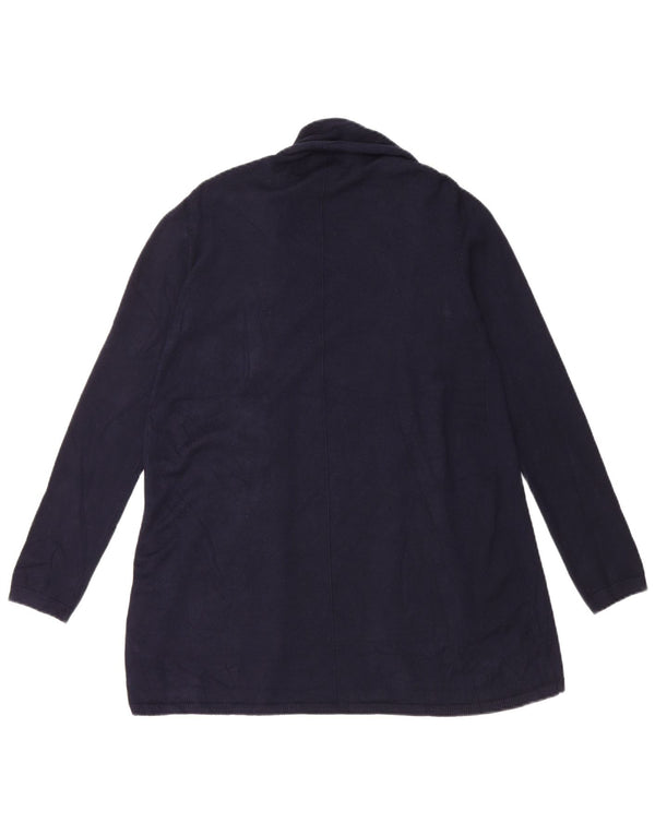 Zara ženski otvoreni kardigan pulover UK 14 Large tamnoplavi