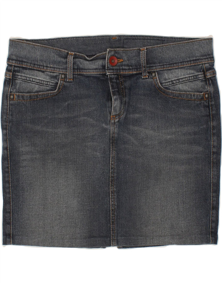 BENETTON Womens Denim Skirt W32 Large Blue Cotton Vintage Benetton and Second-Hand Benetton from Messina Hembry 