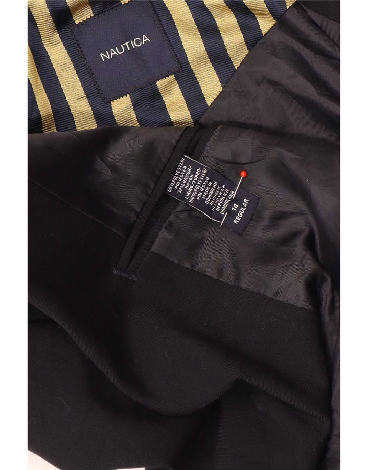 Jaqueta Blazer Nautica Boys 2 Botões 13-14 Anos Preto Poliéster