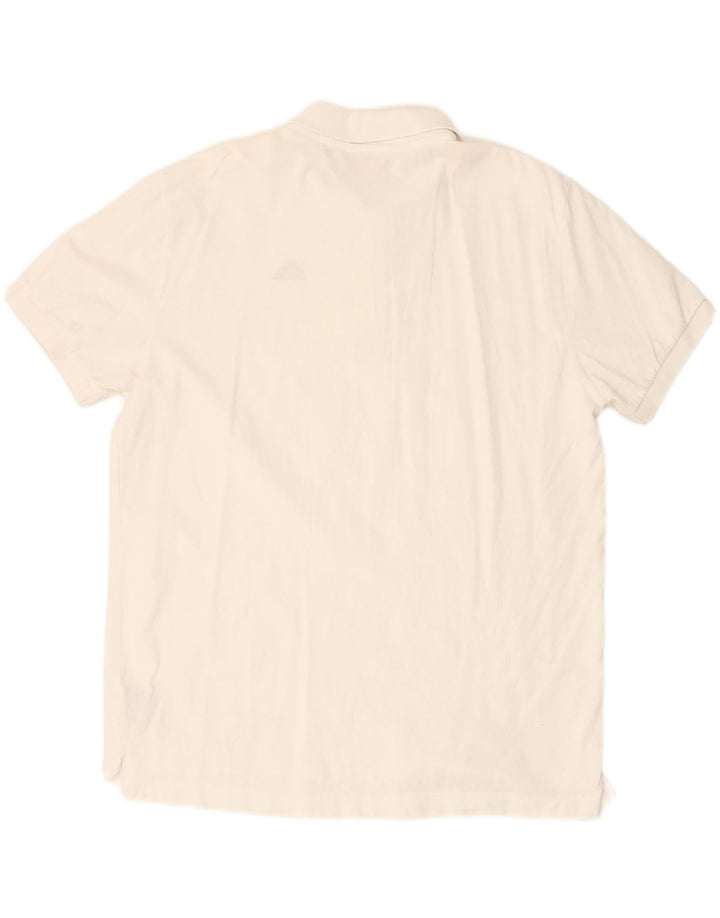 KAPPA Mens Polo Shirt XL White Cotton Vintage Kappa and Second-Hand Kappa from Messina Hembry 