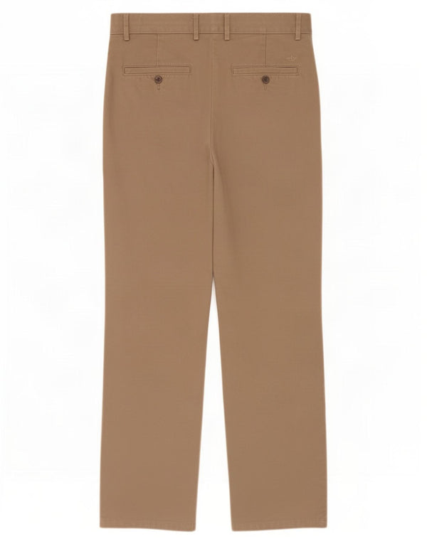 Dockers Straight Chino-bukser til mænd W32 L32 Beige Bomuld