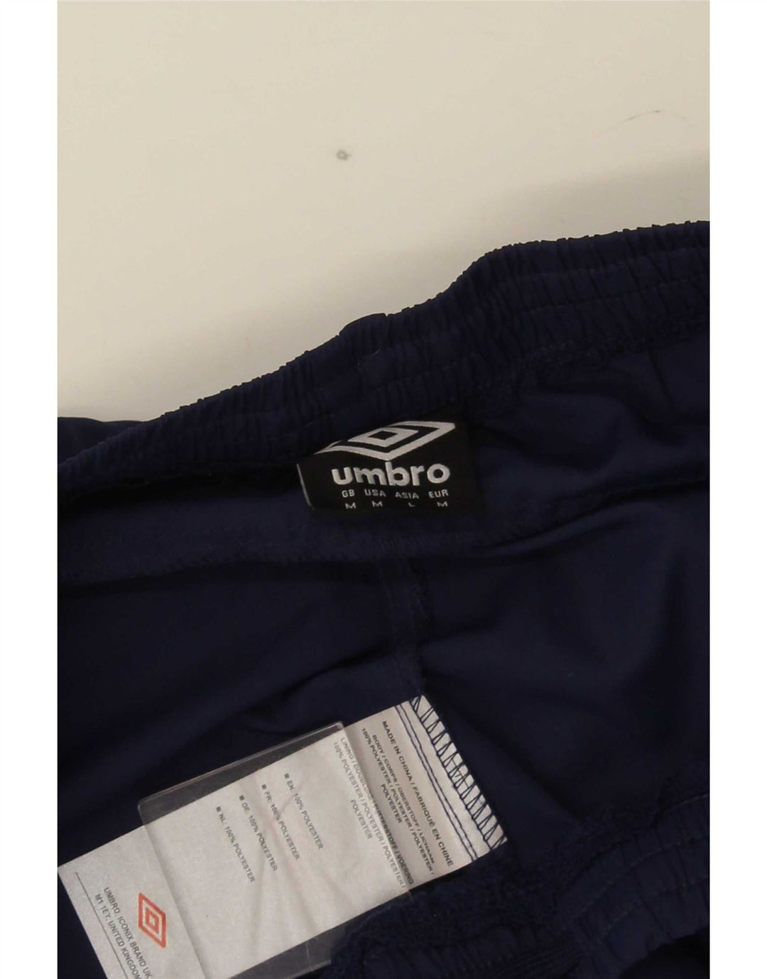 Pantaloncini sportivi da uomo Umbro medio in poliestere blu navy