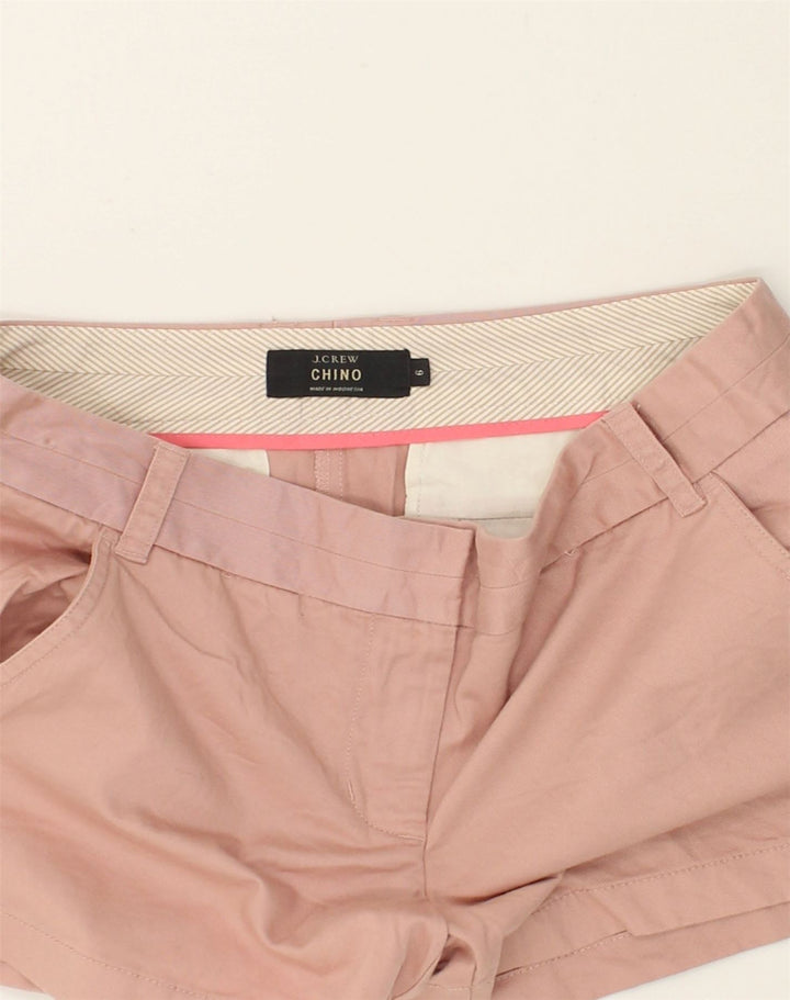 J. CREW Womens Low Waist Chino Shorts US 6 Medium W34 Pink Cotton | Vintage J. Crew | Thrift | Second-Hand J. Crew | Used Clothing | Messina Hembry 
