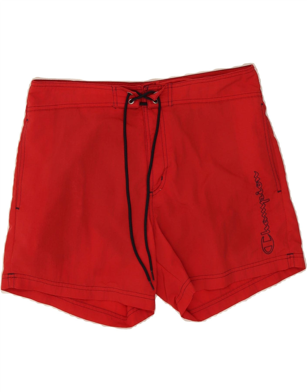 CHAMPION Mens Graphic Swimming Shorts Medium  Red Polyamide Vintage Champion and Second-Hand Champion from Messina Hembry 