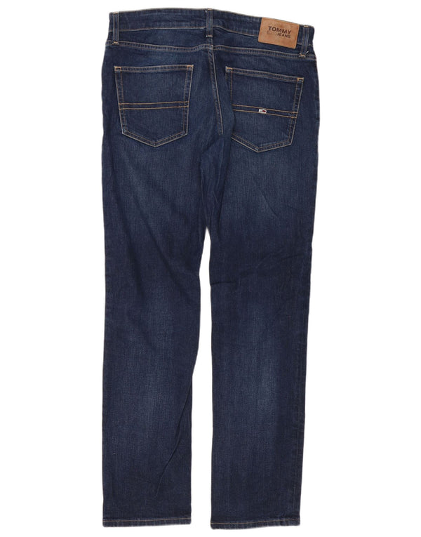 Tommy Hilfiger Herre Ryan Straight Jeans W32 L32 Marineblå Bomuld