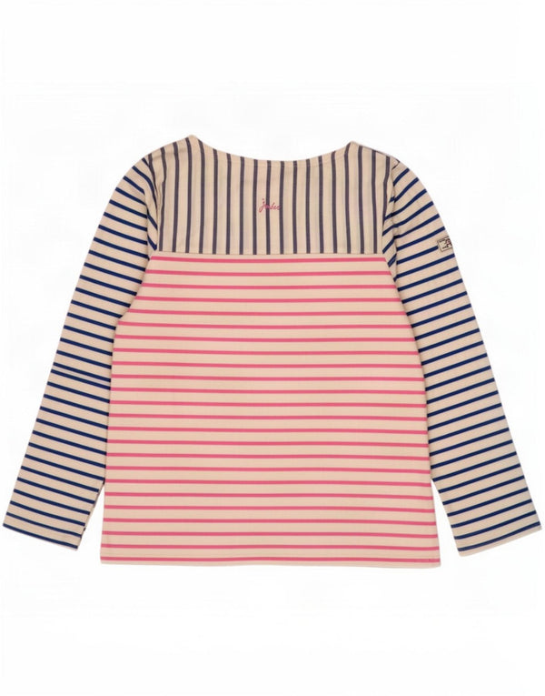 Joules Damen-Top, langärmelig, UK 14, groß, mehrfarbig, gestreift, Baumwolle